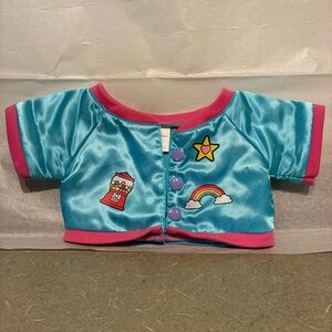 Build-A-Bear Blue and Pink Shiny Kabu Jacket